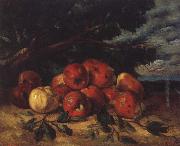 Red apples at the Foot of a Tree Gustave Courbet
